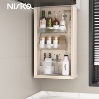 Système de levage intelligent NISKO 2026 pour armoire de cuisine – Panier élévateur pour rangement domestique d'épices, couverts et vaisselle