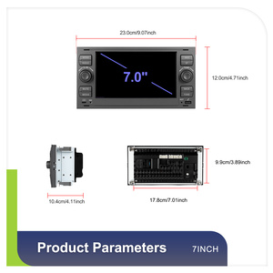 Autoradio Podofo Android 7 pouces 4+64 Go pour <span class=keywords><strong>Ford</strong></span> Transit/Focus/Galaxy/Mondeo CarPlay Android Auto WiFi Type-C - Product Image 5