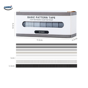 15Mm X 3M Chất Lượng Cao Màu Đen Trắng Mô Hình Hình Học Trừu Tượng Zick Zack Washi Băng - Product Image 2