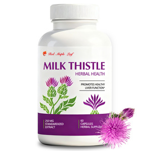 Capsules toniques nutritives au chardon-Marie - Mélangées à du pissenlit et de l'<span class=keywords><strong>artichaut</strong></span>, soutien du foie et de la vitalité, approvisionnement en vrac certifié GMP - Product Image 3
