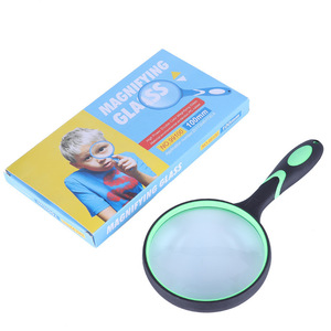 YL Portable Glass Magnifying Glass 4X 8X 10X Reading Jewelry Inspection Handheld With Silicone Handle For Elderly And Hobbyists - Product Image 2