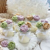 Großhandel Luxuriöse Romantische Aromatherapie Duftkerzen Mini-Kerzen Öko-Natursojawachs Blumen Heimdekoration Weihnachts- und Hochzeitsgeschenke
