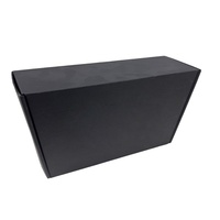 Boîtes en carton ondulé noir de luxe personnalisées avec logo, boîtes cadeaux haut de gamme pour l'expédition et l'emballage de parfums