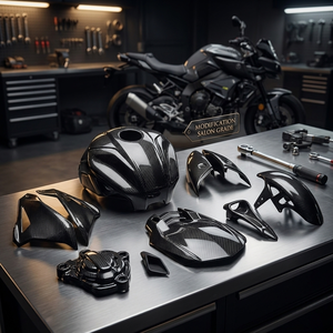 Accesorios Personalizados para Motocicleta ZX-10R, Carenado Ligero de Fibra de Carbono 3K 100% con Protección UV para Kawasaki Ninja ZX10R <span class=keywords><strong>ZX10RR</strong></span> - Product Image 5