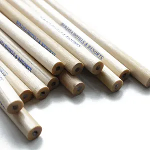 Raw Wood Pencil Personalized Custom Brand Raw Wood Wooden Pencil