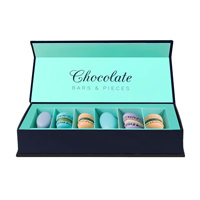Boîtes en papier personnalisées pour desserts macarons, type tiroir, pour biscuits, chocolats, muffins, gâteaux, macarons