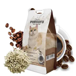 Purrofu Feline Flushed Tofu Cat Litter Exclusive Cleaning Premium Odor Seal Natural Scent Clumping Free Samples Supplied