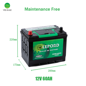12V60AH Automotive Batterie 55D26/<span class=keywords><strong>N60</strong></span> Wartung Kostenloser 12V60AH Automotive Batterie - Product Image 2