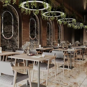 Đồ Nội Thất Nhà Hàng Tùy Chỉnh Nhà Hàng Cà Phê Cửa Hàng Khách Sạn Thanh Bàn Trong Nhà Và Ghế Bộ Thương Mại Đồ Nội Thất Nhà Hàng - Product Image 6