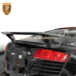 For 2008-2015 Audi R8 Vors Style Dry <strong>Carbon</strong> <strong>Fiber</strong> Rear Trunk <strong>Spoiler</strong> Wing - Product Image 3