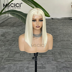 Peluca de Cabello Humano Virgen Camboyano con Frente de Encaje HD 13x6, Ondulado Suelto, Rubio Platino, Proveedor Mayorista, Peluca 100% Cabello Humano - Product Image 2
