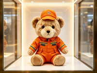 Peluche Ours Personnalisée – Douce, Rembourrée en Coton PP, Taille Personnalisée, Cadeau d'Entreprise Promotionnel