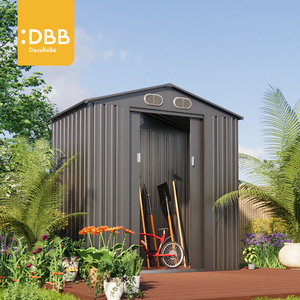 निर्माता गार्डन इमारतों अपैक्स लंबा ऊंचाई धातु शेड पीपी खिड़की आउटडोर उद्यान शेड - Product Image 6