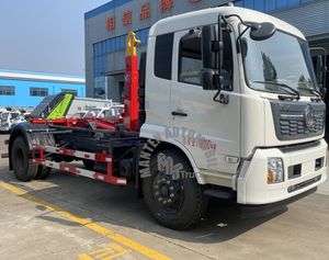 חדש זול יותר דונגפנג 4X2 שלדה מתגלגלת עם הרמת וו משאית אשפה דילוג מעמיס רכב אשפה - Product Image 6