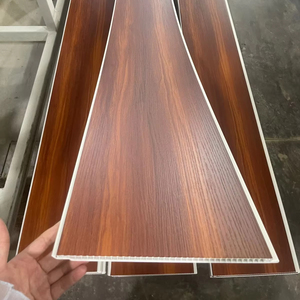 Tablilla decorativa de PVC para <span class=keywords><strong>techo</strong></span>, tablero con efecto de <span class=keywords><strong>madera</strong></span>, <span class=keywords><strong>techo</strong></span> liso de cielo de <span class=keywords><strong>madera</strong></span> de PVC para decoración del hogar - Product Image 1