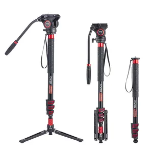 Bộ Máy Quay Đơn Sắc Đa Chức Năng Bằng Nhôm Cayer FP34DVH4 Với Đầu Lỏng Cho Máy Ảnh Kỹ Thuật Số SLR <span class=keywords><strong>DSLR</strong></span> - Product Image 1