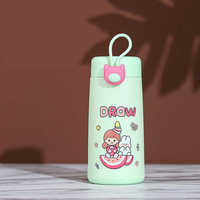 Bouteille d'eau en verre incassable de 320 ml avec poignée, personnalisable avec logo, mignonne et durable, idéale pour les enfants, cadeau de Noël, best-seller 2025