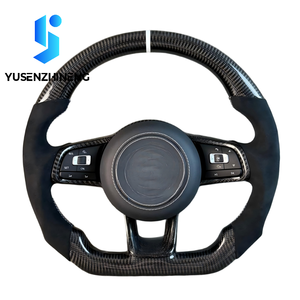Volante de Fibra de Carbono LED Forjado Personalizado para Volkswagen VW Golf Mk7 Mk7.5 GTI GTD <span class=keywords><strong>Polo</strong></span> 7 7.5 R Jetta Cc - Product Image 2