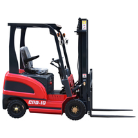 Nouveau style Nasedi 1 tonne, chariot élévateur à quatre roues, longueur de fourche 1070 mm, certifié CE, outils de levage, moteur électrique AC, utilisation intérieure/extérieure