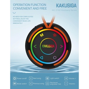 Kakusiga <b>Bluetooth</b> <b>Speaker</b> 10W <b>LED</b> Lights Portable Outdoor Use - Product Image 6