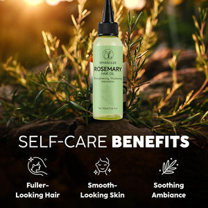 Huile de Croissance pour Cheveux Réparatrice Traitement Sérum pour le Cuir Chevelu à Base de Romarin Bio, Riz, Biotine, Argan et Caféine Naturelle sous Marque Privée - Product Image 4