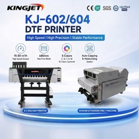Ensemble d'imprimante DTF Kingjet A1 avec secoueur de poudre automatique et four pour l'impression par transfert thermique sur t-shirts, ensemble complet
