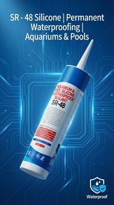 Scellant silicone pour aquarium et piscine SR-48, résistant aux intempéries, faible pollution, faible odeur, résistant à l'eau, respectueux de l'environnement - Product Image 4