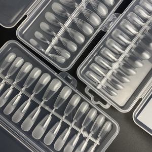 Nuova tecnologia 240 pz/scatola finte bara unghie Ballerina lunghe unghie chiare Art punte forma piatta copertura completa Manicure - Product Image 6