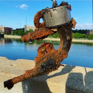 Aimants de <span class=keywords><strong>pêche</strong></span> 2400 LBS tirant <span class=keywords><strong>grappin</strong></span>, corde, gants et threadlocker et étui de transport étanche - Product Image 6