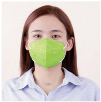 Masque respiratoire jetable Skypro KN95 de haute qualité, protection supérieure contre la poussière, pince-nez réglable, tissu non tissé, 5 couches