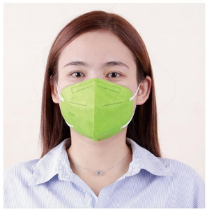Skypro KN95 masker <span class=keywords><strong>Respirator</strong></span> sekali pakai, perlindungan debu datar Superior, kain 5 lapis bukan tenunan dapat disesuaikan klip hidung - Product Image 3
