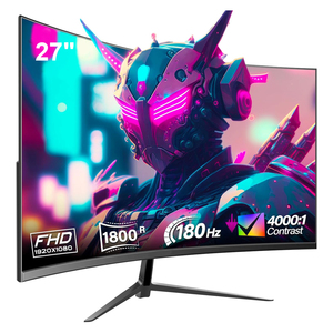 24/27 İnç Kavisli Çerçevesiz 4K HDR Oyun Monitörü, Masaüstü Kullanımı için DP Arayüzlü - Product Image 1