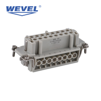 Connecteur industriel rectangulaire robuste, prise aviation étanche IP65 certifiée CE RoHS pour machines d'automatisation