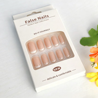 Boîte d'emballage personnalisée pour faux ongles avec fenêtre, finition mate de luxe, boîte de rangement pour ongles, boîte cadeau en papier kraft pour faux ongles