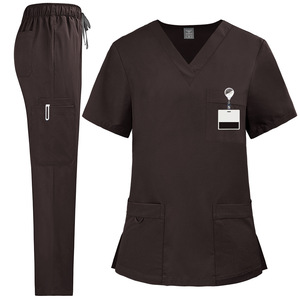 42217 Ensemble de blouses médicales unisexes personnalisées, uniformes chirurgicaux, tissu tissé, usage hospitalier, respirant, design tendance - Product Image 3