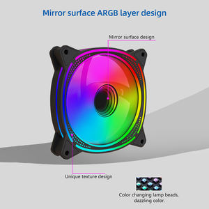 Ventilador de caja Lovingcool de 120mm y 6 pines, Enfriador de ventilador de ordenador Led RGB con Control remoto RF, ventiladores de PC <span class=keywords><strong>Arua</strong></span> Sync - Product Image 2