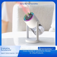 Humidificateur Colonne Ultrasonique Haute Qualité Effet Ciel Étoilé, à Clipser, Alimentation Batterie/Électrique, pour Voiture et Maison