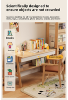 Bureau d'étude pour enfants réglable en hauteur en bois, table d'écriture pour étudiants, ensemble bureau et chaise pour la maison