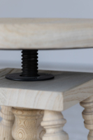 Tabouret de piano en bois massif style industriel français, elme ajustable, piano classique