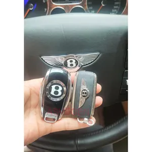 Penjualan laris kunci mobil kendali jarak jauh LCD mesin cerdas tanpa kunci dengan satu tombol memulai kunci mobil kunci ponsel monlele untuk Bentley