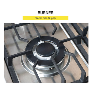 Estufa <span class=keywords><strong>de</strong></span> <span class=keywords><strong>Gas</strong></span> Integrada <span class=keywords><strong>de</strong></span> Fábrica con 5 Quemadores, Marco <span class=keywords><strong>de</strong></span> Hierro Fundido para Ollas, Fuego Potente, Acero Inoxidable, Conversión sin <span class=keywords><strong>Gas</strong></span> - Product Image 3