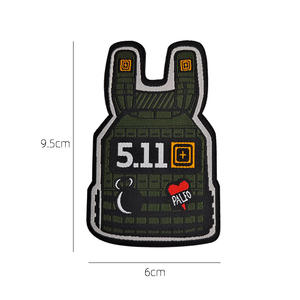 Patchs tissés en tissu pour gilet tactique 511, badges décoratifs personnalisés - Product Image 2