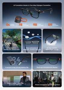 INMO GO3 AR Smart <b>Glasses</b> AI Translation Eyewear Replaceable Battery for Travel AI Translation Support Built for Cross Border Co - Product Image 6