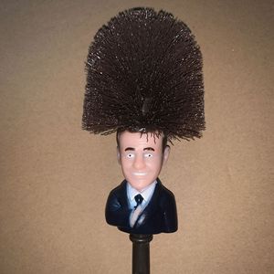 Juego de escobillas para inodoro con cabezales reemplazables de plástico marrón oscuro para limpieza del hogar - Product Image 3