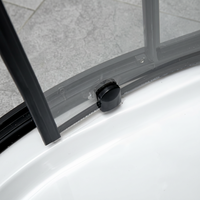 Paroi de douche fixe murale avec cadre en aluminium transparent de 8 mm et protection anti-éclaboussures