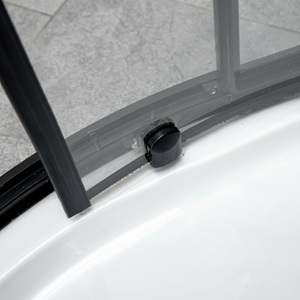 Paroi de douche fixe murale avec cadre en aluminium transparent de 8 mm et protection anti-éclaboussures - Product Image 6