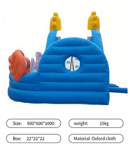 Château sautant et toboggan gonflable géant sur le thème de la mer Maison gonflable pour enfants Fun - Product Image 6