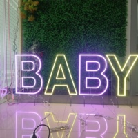 Winbo Vente en gros de lettres lumineuses LED personnalisées de 2FT, 3FT, 4FT, 0-9, A-Z, avec design gratuit, grandes lettres lumineuses