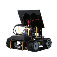 Kit de voiture Robot intelligent à chenilles pour Arduino ESP32 STEM Starter Set Panneau solaire pour ligne d'évitement d'obstacles suivant les Kits de robotique