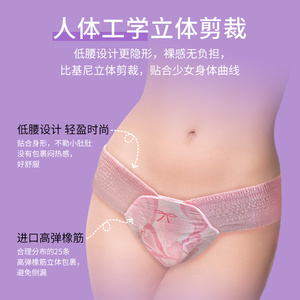 Ropa Interior Menstrual Desechable para Mujer de Venta al por Mayor, Bragas de Periodo Nocturno Transpirables con Toalla Sanitaria de Súper Absorción - Product Image 2